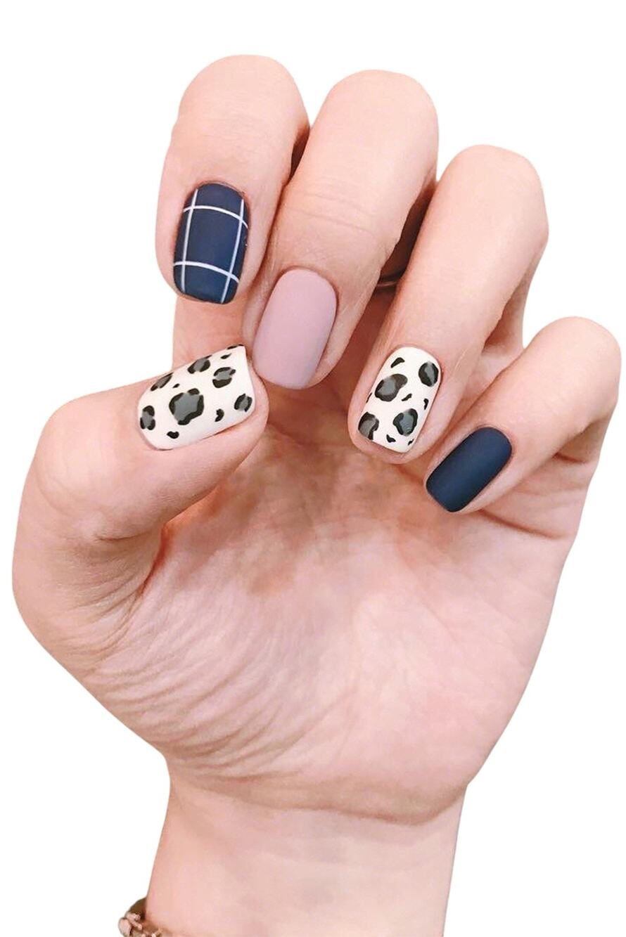 Leopard Frosted Gel Nail Stickers Variety Pack New